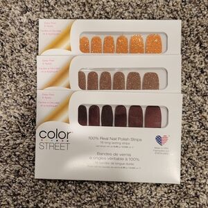 NIB - Color Street Nail Polish Strips - Glitter and Solid Set